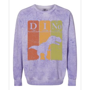 Dinosaur Periodic Table Elements T Rex Dino Paleontologist Colorblast Crewneck Sweatshirt