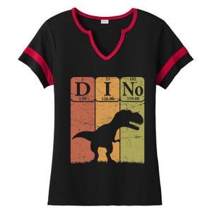 Dinosaur Periodic Table Elements T Rex Dino Paleontologist Ladies Halftime Notch Neck Tee