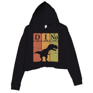 Dinosaur Periodic Table Elements T Rex Dino Paleontologist Crop Fleece Hoodie