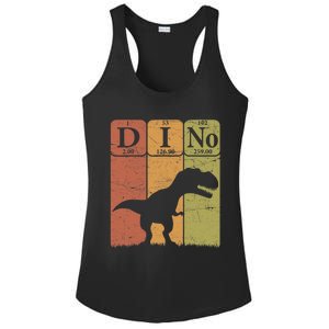 Dinosaur Periodic Table Elements T Rex Dino Paleontologist Ladies PosiCharge Competitor Racerback Tank