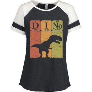 Dinosaur Periodic Table Elements T Rex Dino Paleontologist Enza Ladies Jersey Colorblock Tee