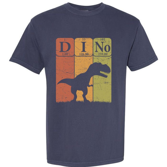 Dinosaur Periodic Table Elements T Rex Dino Paleontologist Garment-Dyed Heavyweight T-Shirt