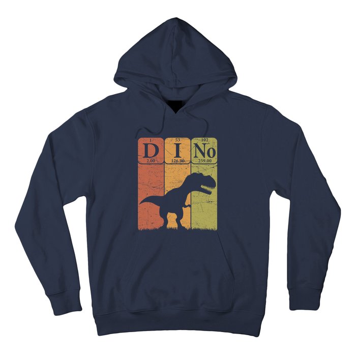 Dinosaur Periodic Table Elements T Rex Dino Paleontologist Hoodie