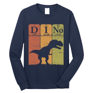 Dinosaur Periodic Table Elements T Rex Dino Paleontologist Long Sleeve Shirt