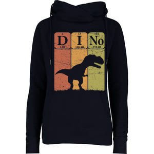 Dinosaur Periodic Table Elements T Rex Dino Paleontologist Womens Funnel Neck Pullover Hood