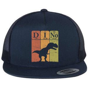 Dinosaur Periodic Table Elements T Rex Dino Paleontologist Flat Bill Trucker Hat