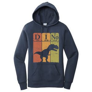 Dinosaur Periodic Table Elements T Rex Dino Paleontologist Women's Pullover Hoodie