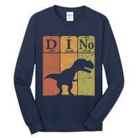 Dinosaur Periodic Table Elements T Rex Dino Paleontologist Tall Long Sleeve T-Shirt