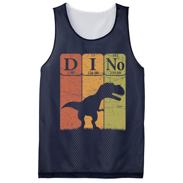 Dinosaur Periodic Table Elements T Rex Dino Paleontologist Mesh Reversible Basketball Jersey Tank