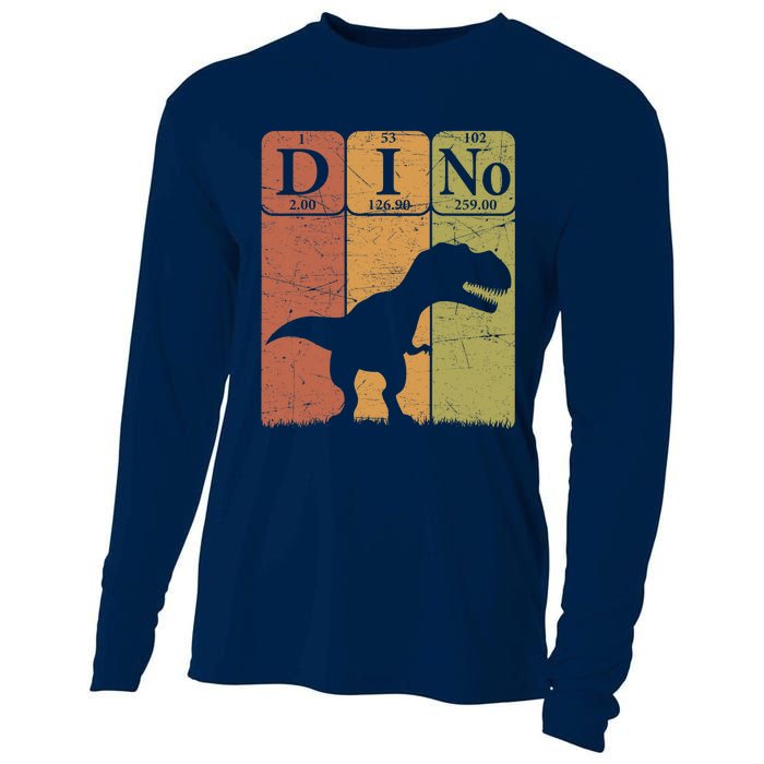 Dinosaur Periodic Table Elements T Rex Dino Paleontologist Cooling Performance Long Sleeve Crew