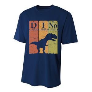 Dinosaur Periodic Table Elements T Rex Dino Paleontologist Performance Sprint T-Shirt