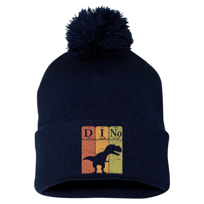 Dinosaur Periodic Table Elements T Rex Dino Paleontologist Pom Pom 12in Knit Beanie