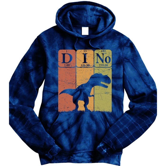 Dinosaur Periodic Table Elements T Rex Dino Paleontologist Tie Dye Hoodie