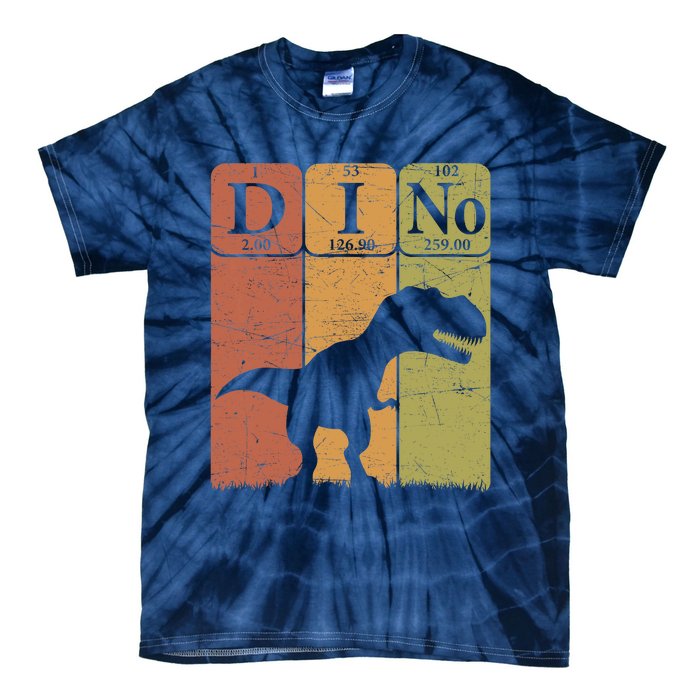 Dinosaur Periodic Table Elements T Rex Dino Paleontologist Tie-Dye T-Shirt