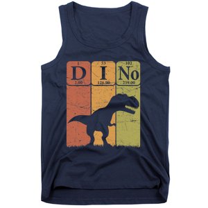 Dinosaur Periodic Table Elements T Rex Dino Paleontologist Tank Top