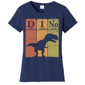 Dinosaur Periodic Table Elements T Rex Dino Paleontologist Women's T-Shirt