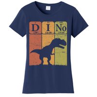 Dinosaur Periodic Table Elements T Rex Dino Paleontologist Women's T-Shirt