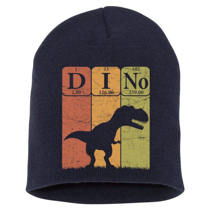 Dinosaur Periodic Table Elements T Rex Dino Paleontologist Short Acrylic Beanie