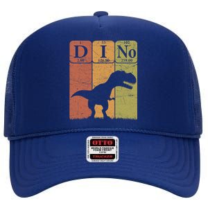 Dinosaur Periodic Table Elements T Rex Dino Paleontologist High Crown Mesh Back Trucker Hat