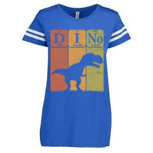 Dinosaur Periodic Table Elements T Rex Dino Paleontologist Enza Ladies Jersey Football T-Shirt