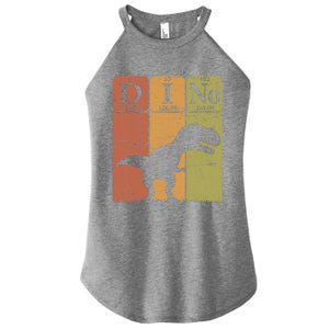 Dinosaur Periodic Table Elements T Rex Dino Paleontologist Women's Perfect Tri Rocker Tank