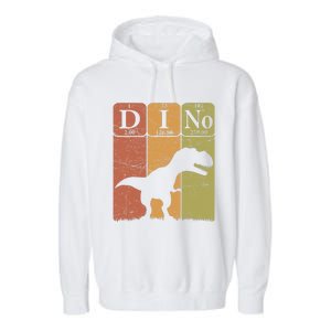 Dinosaur Periodic Table Elements T Rex Dino Paleontologist Garment-Dyed Fleece Hoodie