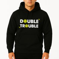Double Pickleball Trouble Pickle Ball Pickle Ball Player Hoodie