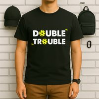 Double Pickleball Trouble Pickle Ball Pickle Ball Player T-Shirt