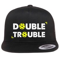 Double Pickleball Trouble Pickle Ball Pickle Ball Player Flatbill Hat