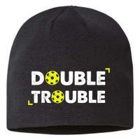 Double Pickleball Trouble Pickle Ball Pickle Ball Player Sustainable Beanie