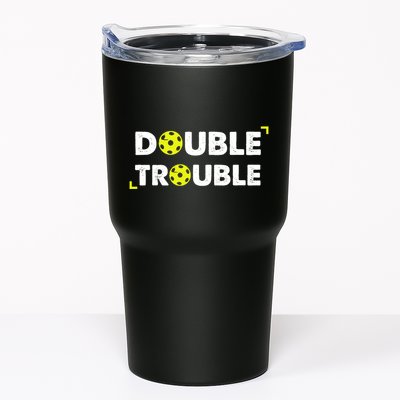 Double Pickleball Trouble Pickle Ball Pickle Ball Player Tumbler