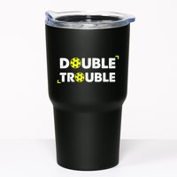 Double Pickleball Trouble Pickle Ball Pickle Ball Player Tumbler