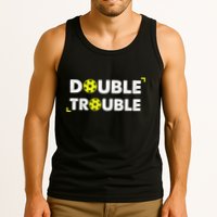 Double Pickleball Trouble Pickle Ball Pickle Ball Player Tank Top