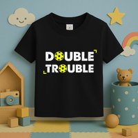Double Pickleball Trouble Pickle Ball Pickle Ball Player Toddler T-Shirt