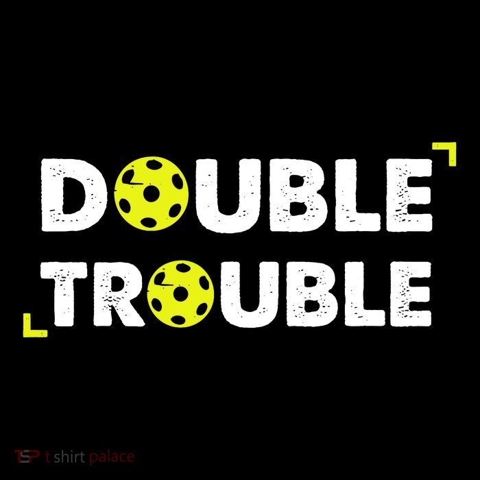 Double Pickleball Trouble Pickle Ball Pickle Ball Player Visor