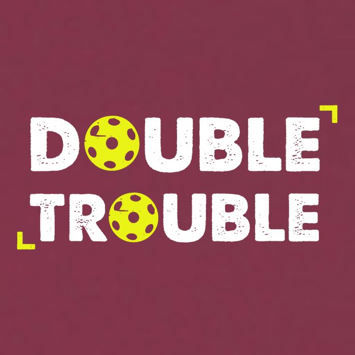 Double Pickleball Trouble Pickle Ball Pickle Ball Player 16oz Travel Tumbler