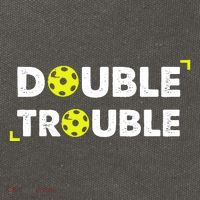 Double Pickleball Trouble Pickle Ball Pickle Ball Player Cotton Canvas Backpack