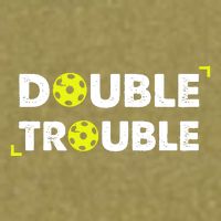 Double Pickleball Trouble Pickle Ball Pickle Ball Player Garment-Dyed Women's Muscle Tee