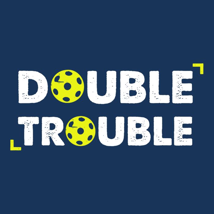 Double Pickleball Trouble Pickle Ball Pickle Ball Player Infant Baby Jersey Bodysuit