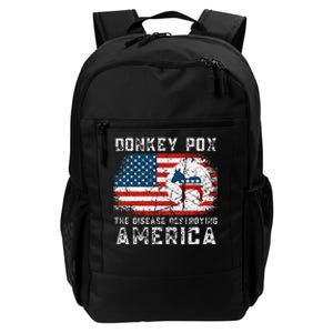 Donkey Pox The Disease Destroying America Funny Anti Biden Daily Commute Backpack