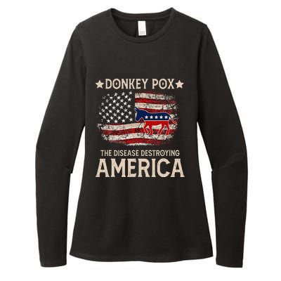 Donkey Pox The Disease Destroying America Funny Donkeypox Womens CVC Long Sleeve Shirt