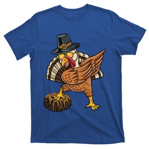 Dabbing Pilgrim Turkey Pound Cake Thanksgiving Cute Gift T-Shirt