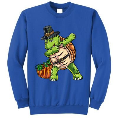 Dabbing Pilgrim Turtle Thanksgiving Cool Gift Sweatshirt