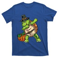 Dabbing Pilgrim Turtle Thanksgiving Cool Gift T-Shirt