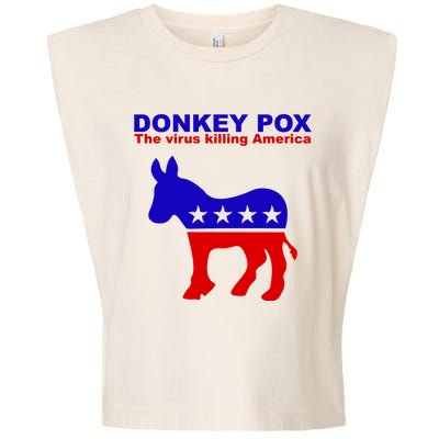 Donkey Pox The Virus Killing America Funny Garment-Dyed Women's Muscle Tee