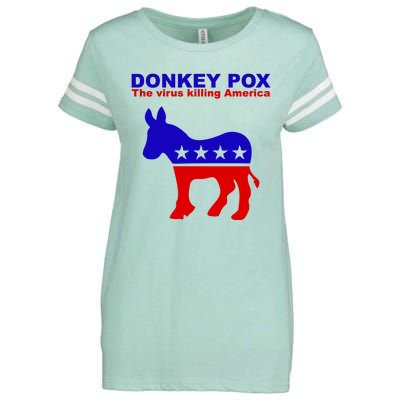 Donkey Pox The Virus Killing America Funny Enza Ladies Jersey Football T-Shirt