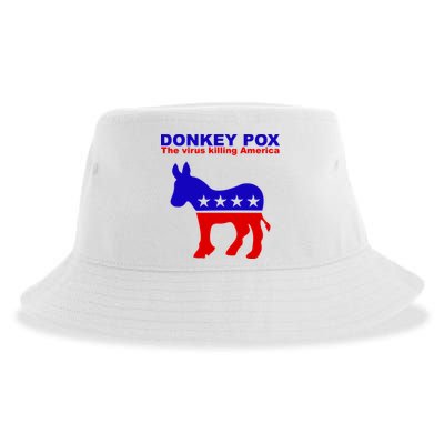 Donkey Pox The Virus Killing America Funny Sustainable Bucket Hat