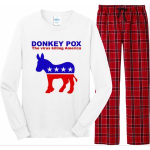 Donkey Pox The Virus Killing America Funny Long Sleeve Pajama Set