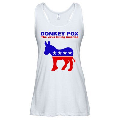 Donkey Pox The Virus Killing America Funny Ladies Essential Flowy Tank