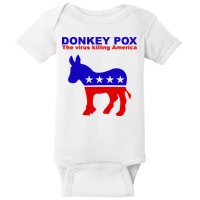 Donkey Pox The Virus Killing America Funny Baby Bodysuit